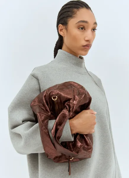 Medium Twist Metallic Handbag