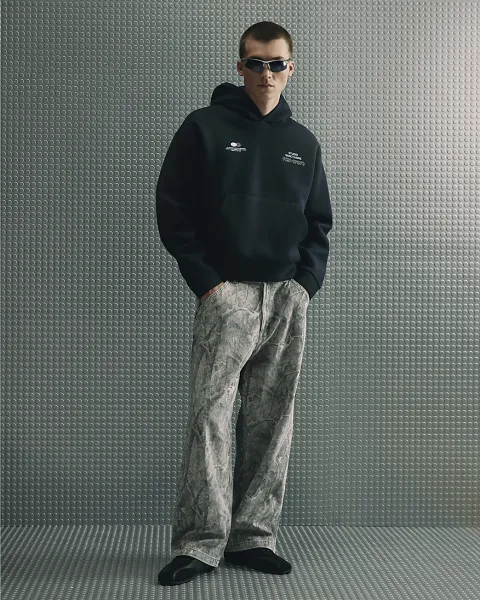 River Island Camouflage Baggy Fit Jeans