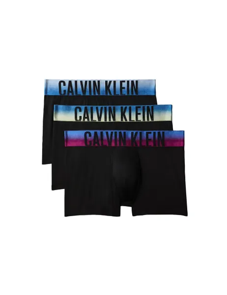 Calvin Klein 3 Pack Intense Power Microfibre Trunks Black Mix