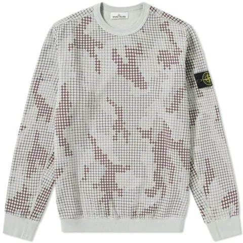 Grid Camo Crew Sweat