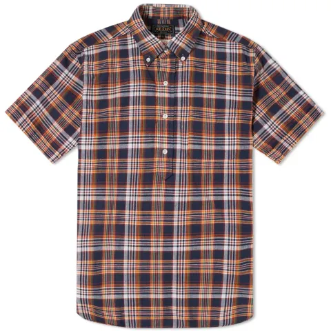 Short Sleeve Popover Madras Check Shirt