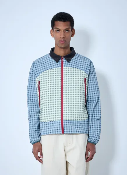 Checked Zip-Up Jacket