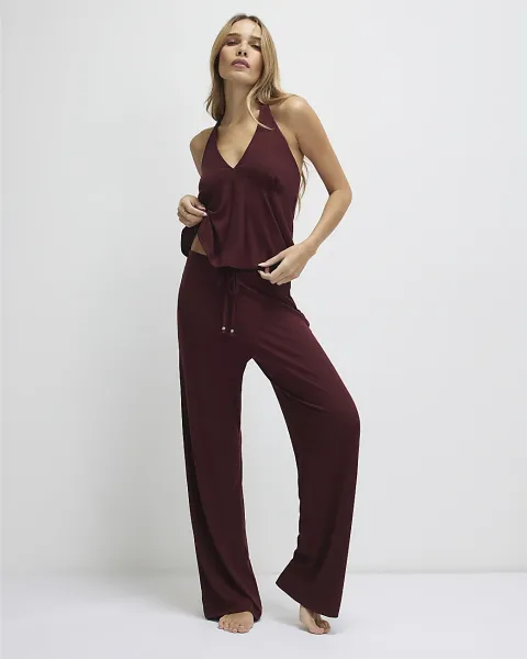 River Island Peplum Halter Neck Lounge Set