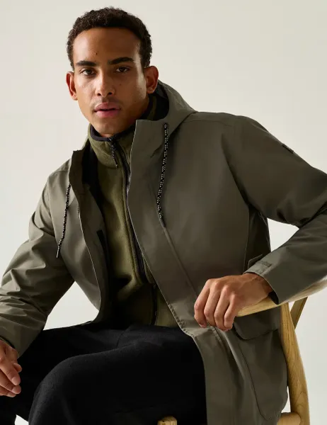 Regatta Winter Shorebay Waterproof Hooded Jacket Green