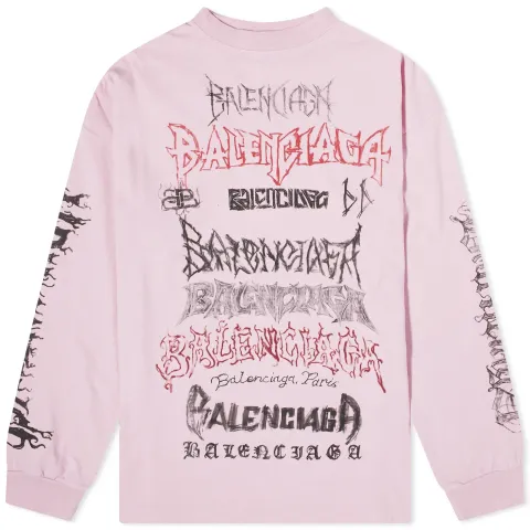 Metal Logo Long Sleeve Tee