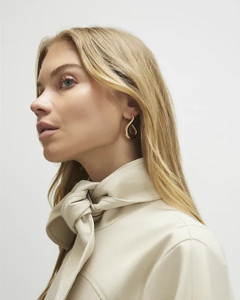 River Island Abstract Hoop Earrings