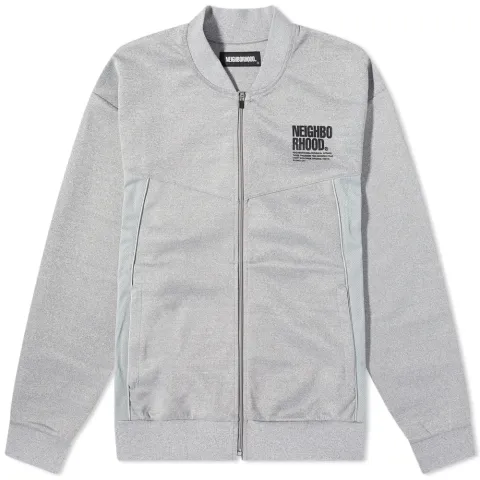 Jersey Zip Bomber Jacket