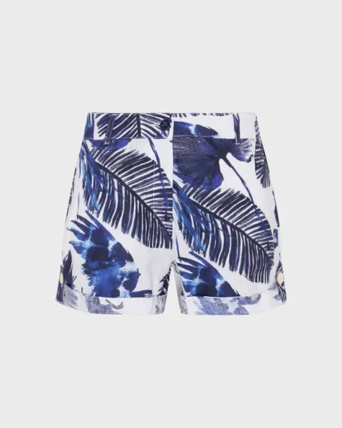 Vilebrequin Women Linen Bermuda Shorts Papagaio