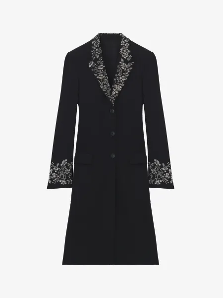 Floral Embroidery Coat