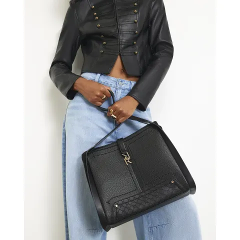 River Island Rr Tab Front Slouch Bag