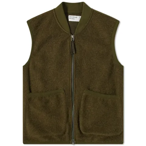 Zip Wool Fleece Waistcoat