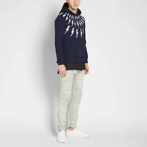Fair Isle Thunderbolt Hoody