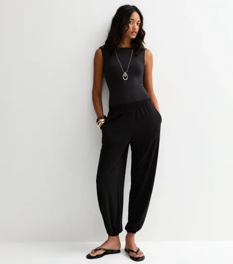 Women's Black Harem Leggings