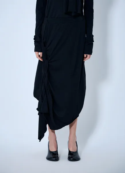 High Twisted French Terry Braided Skirt