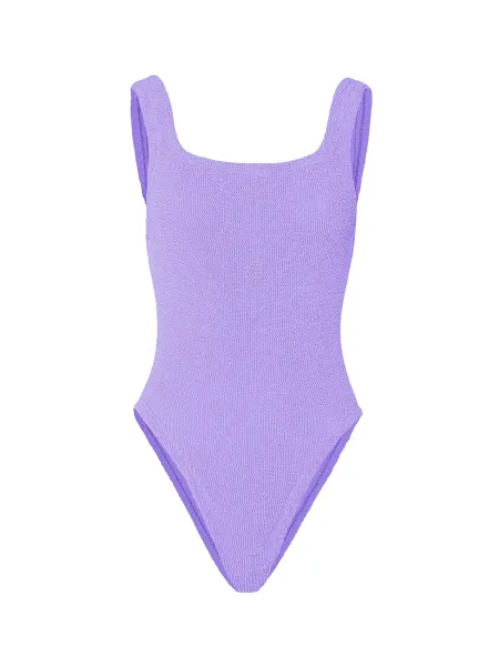 Hunza G Square Neck Crinkle Swimsuit
