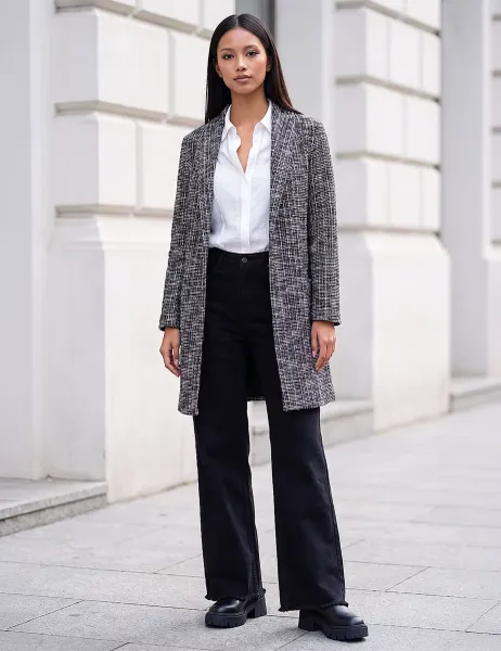 Roman Petite Boucle Jacket Black Mix
