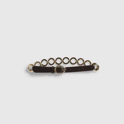 River Island Faux Leather Gold Chain Belt