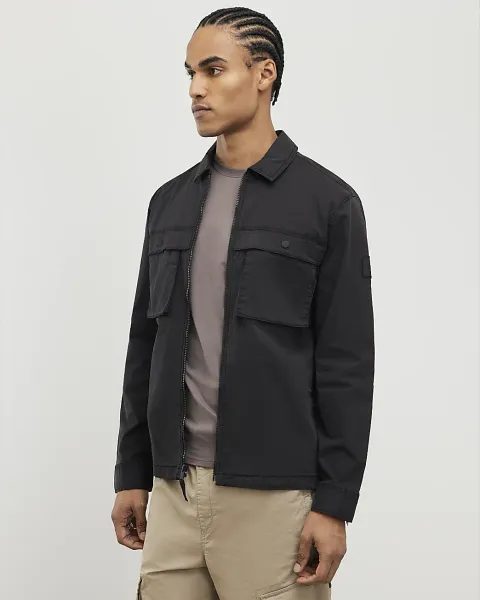 River Island Regular Fit Cotton Utility Overshirt