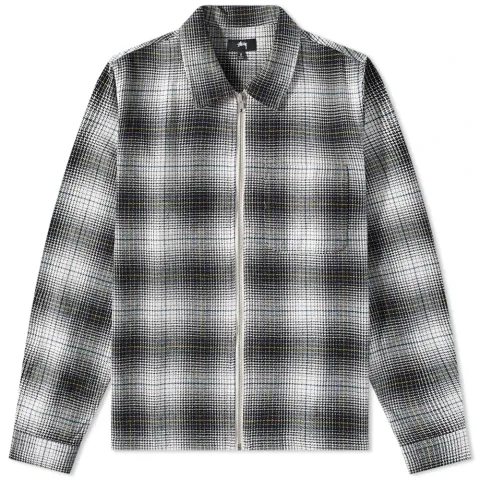 Paul Shadow Plaid Zip Shirt