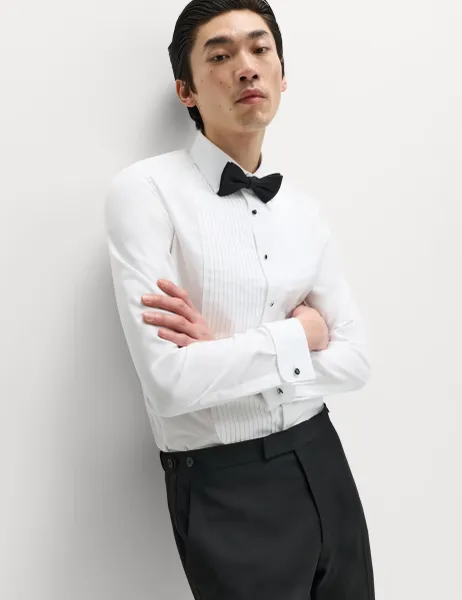Marks & Spencer Extra Slim Fit Luxury Cotton Dress Shirt White