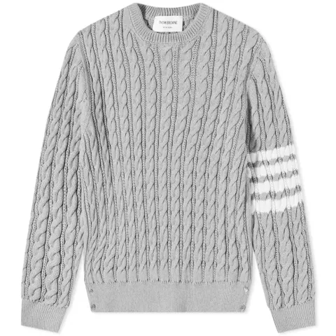 4 Bar Cable Crew Knit