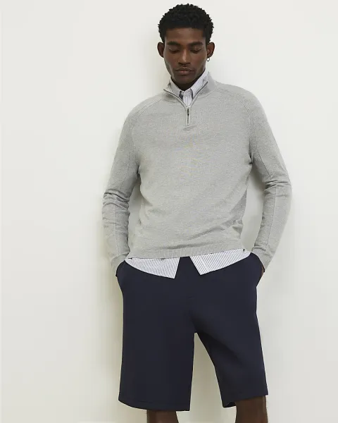 River Island Regular Fit Half Zip Jumper
