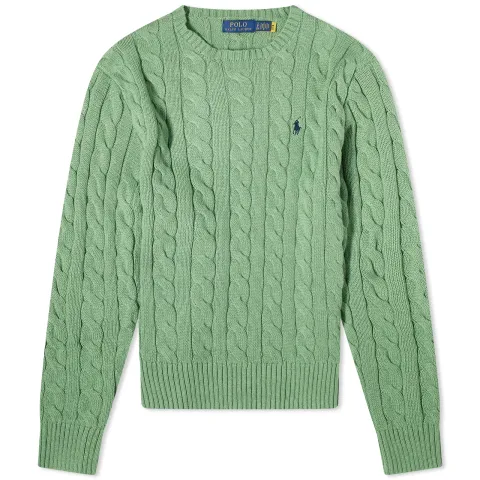Cotton Cable Crew Knit