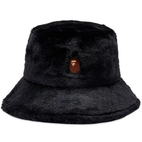 One Point Fur Bucket Hat