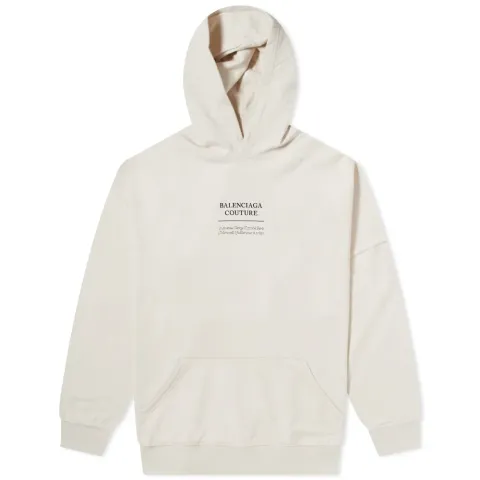 Oversized Couture Logo Popover Hoody