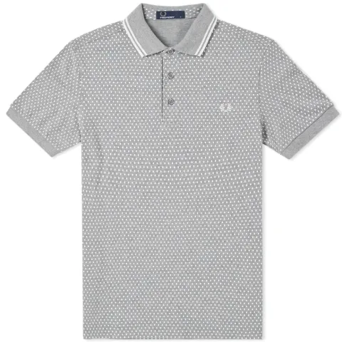 Fred Perry Geometric Print Pique Polo