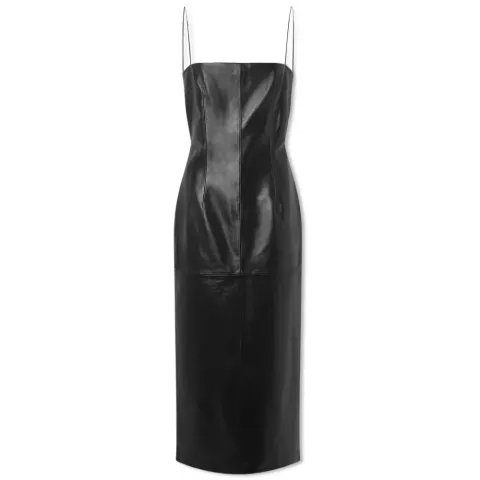 Tai Strapless Leather Dress