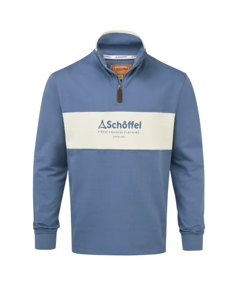 Schöffel Country Trencrom Quarter Zip - Vintage Indigo/Stone