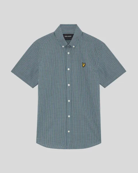 Lyle & Scott Fine Check Short Sleeve Shirt