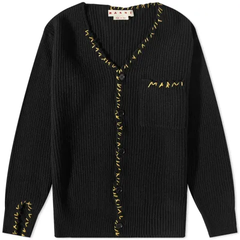 Sheltland Wool Repair Logo Cardigan