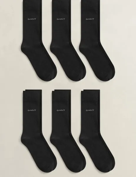 Gant 6 Pack Cotton Rich Logo Socks