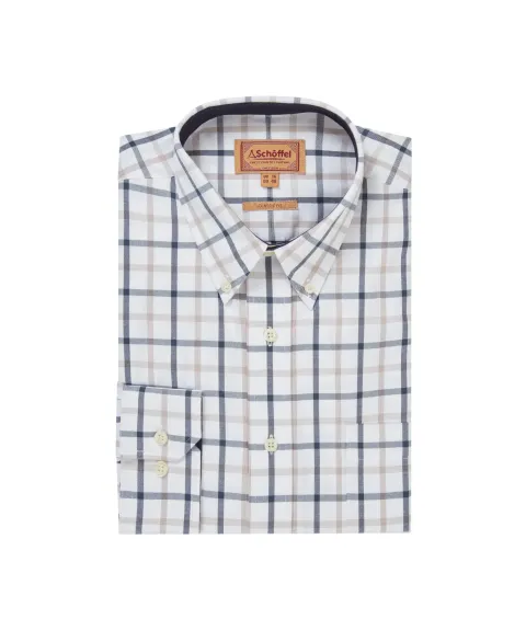 Schöffel Country Brancaster Classic Shirt - Oxford Navy Check