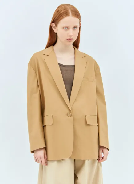 Oversized Canvas Blazer