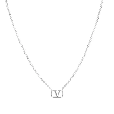 V Logo Necklace