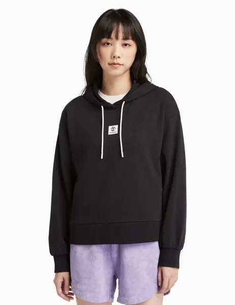 Timberland Loopback Long Sleeve Hooded Sweatshirt Black