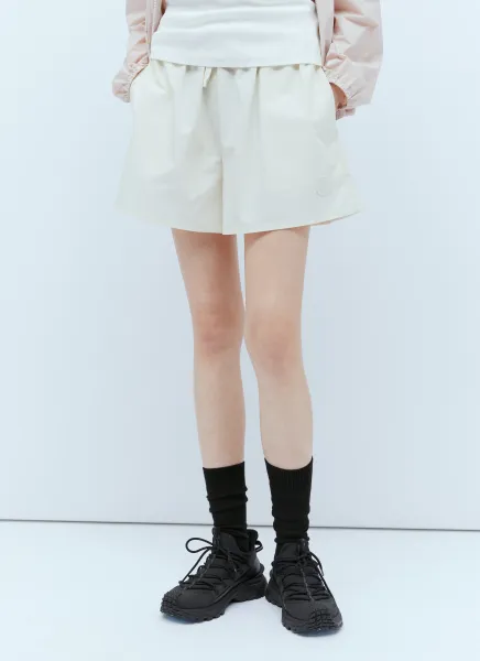 Logo Patch Drawstring Shorts