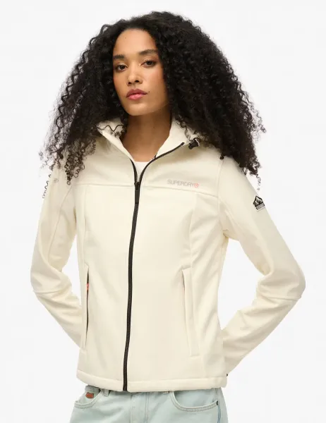 Superdry & Co Waterproof Hooded Jacket White