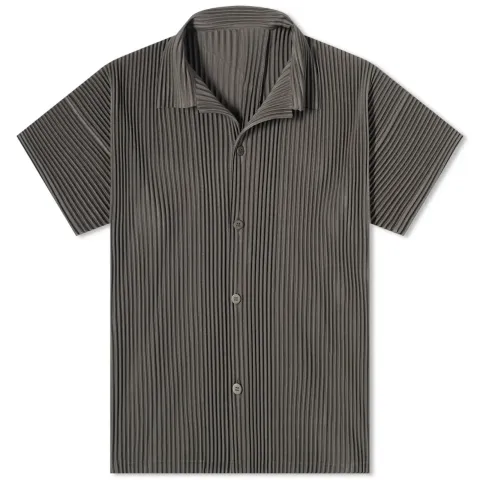 Pleated Short Sleeve Shirt