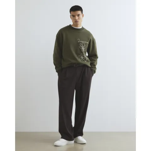 River Island Oversized Fit Flower Sweatshirt
