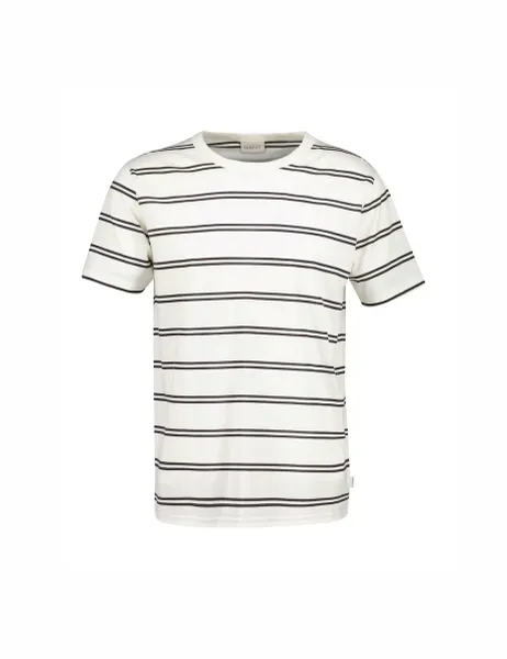 Gant Pure Supima CottonStriped T-Shirt Cream Mix