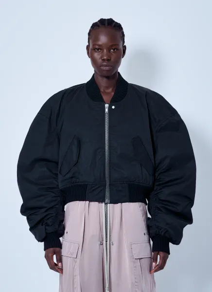 Rick Owens Secchia Cropped Flight Bomber Jacket