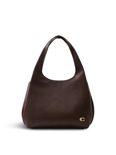 Coach Lana Pebble Leather Shoulder Bag – Maple