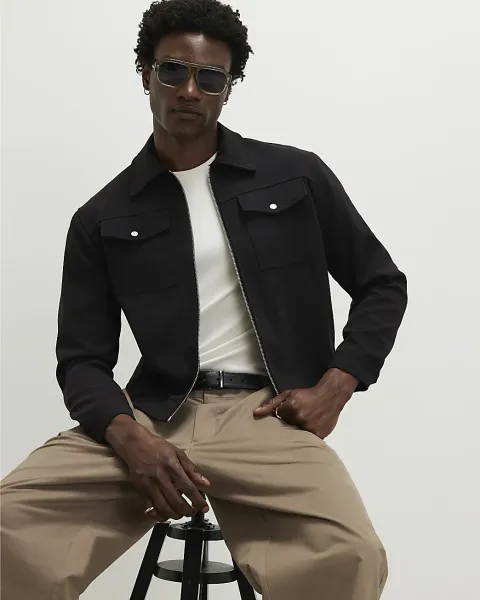 River Island Textured Western Jacket