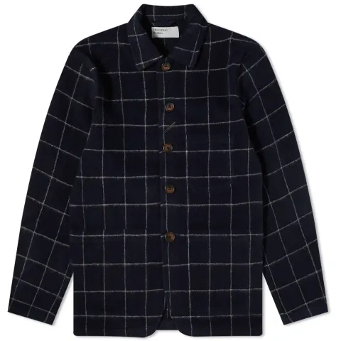 Check Wool Bakers Chore Jacket