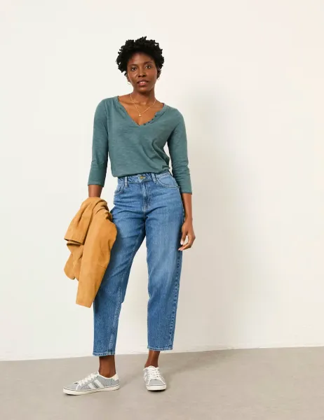 FatFace Mid Rise Cigarette Ankle Grazer Jeans Denim