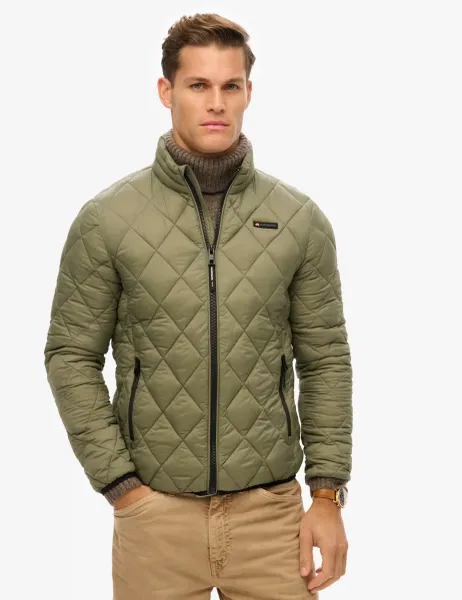 Superdry & Co Quilted Padded Puffer Jacket Green